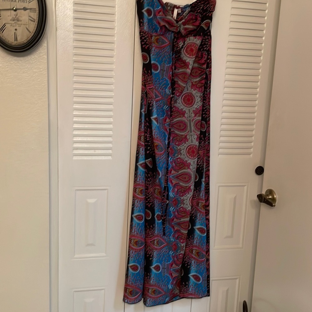 Paisley print sheer bathing suit cover up